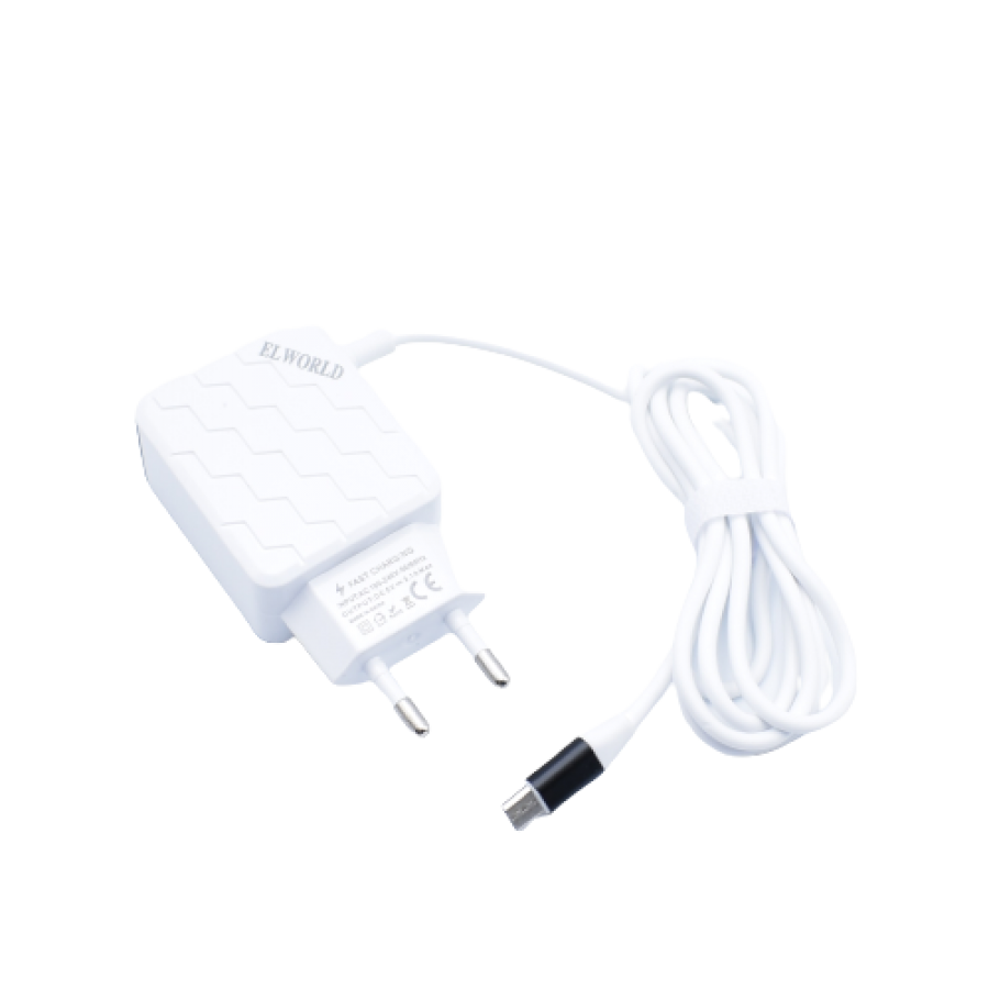 Incarcator Retea, Klausstech, Fast Charging, 2xusb, Microusb,  5-v, 3.1a, Flexibil, Alb