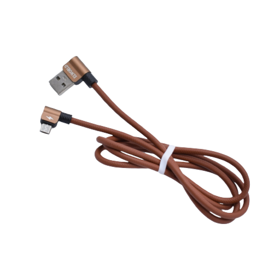 Cablu De Date Si Incarcare, Klausstech, Usb, Microusb, Lungime 1m, Fir Flexibil, Incarcare Rapida, Maro