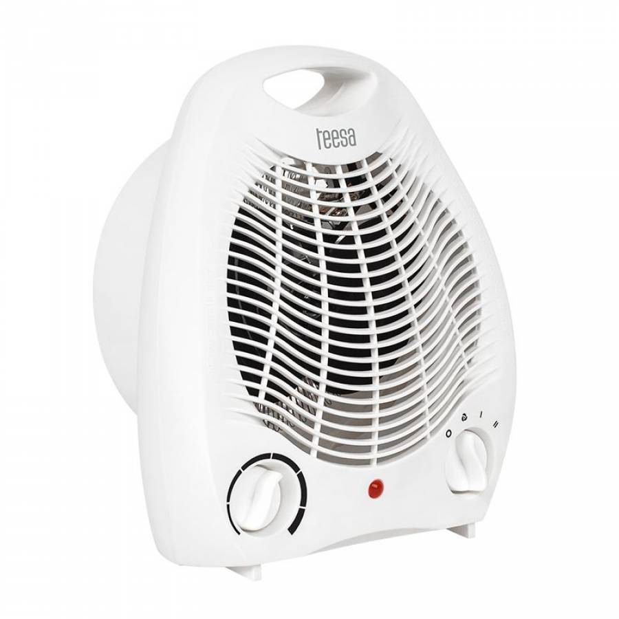 Aeroterma Portabila, Putere 2000W, Aer Cald Sau Rece, Putere Reglabila, Plastic, Alb