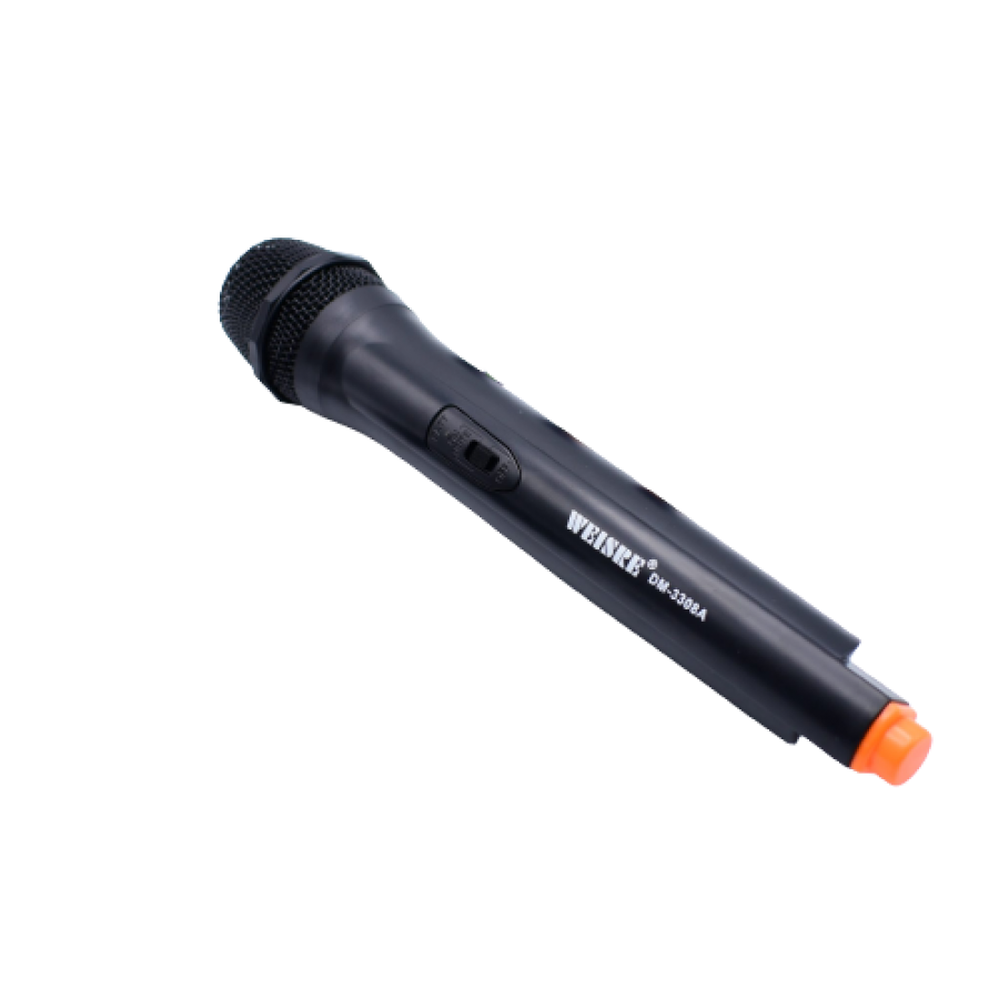 Microfon Wireless Klausstech, 220-270mhz, Sensivitate 90db, Design Ergonomic, Modern, Accesorii Incluse, Negru