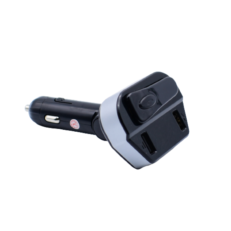 Modulator Auto Klausstech, 2 X Usb, Redare Mp3, Usb, Microsd, Casca Inclusa, Handsfree, Display, Negru
