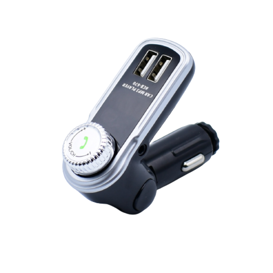 Modulator Auto KlaussTech, Handsfree, Mp3, Usb, Microsd, Aux, Bluetooth, Difuzor Incorporat, Acumulator Incorporat, Accesorii Incluse, Usor De Folosit, Negru