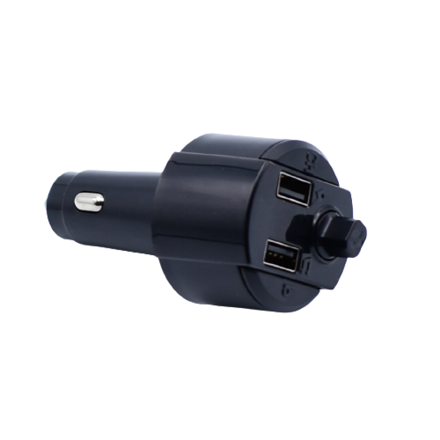 Modulator Auto Klausstech, 2 X Usb, Handsfree, Mp3, Usb, Microsd, Aux, Bluetooth, Usor De Folosit, Negru