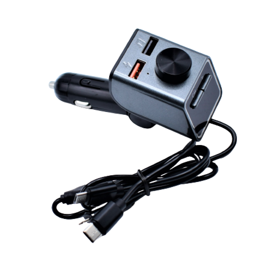 Modulator Auto Klausstech, 3in1,  2 X Usb, Afisaj Digital, Usb, Microsd, Handsfree, 20hz-15khz, Negru