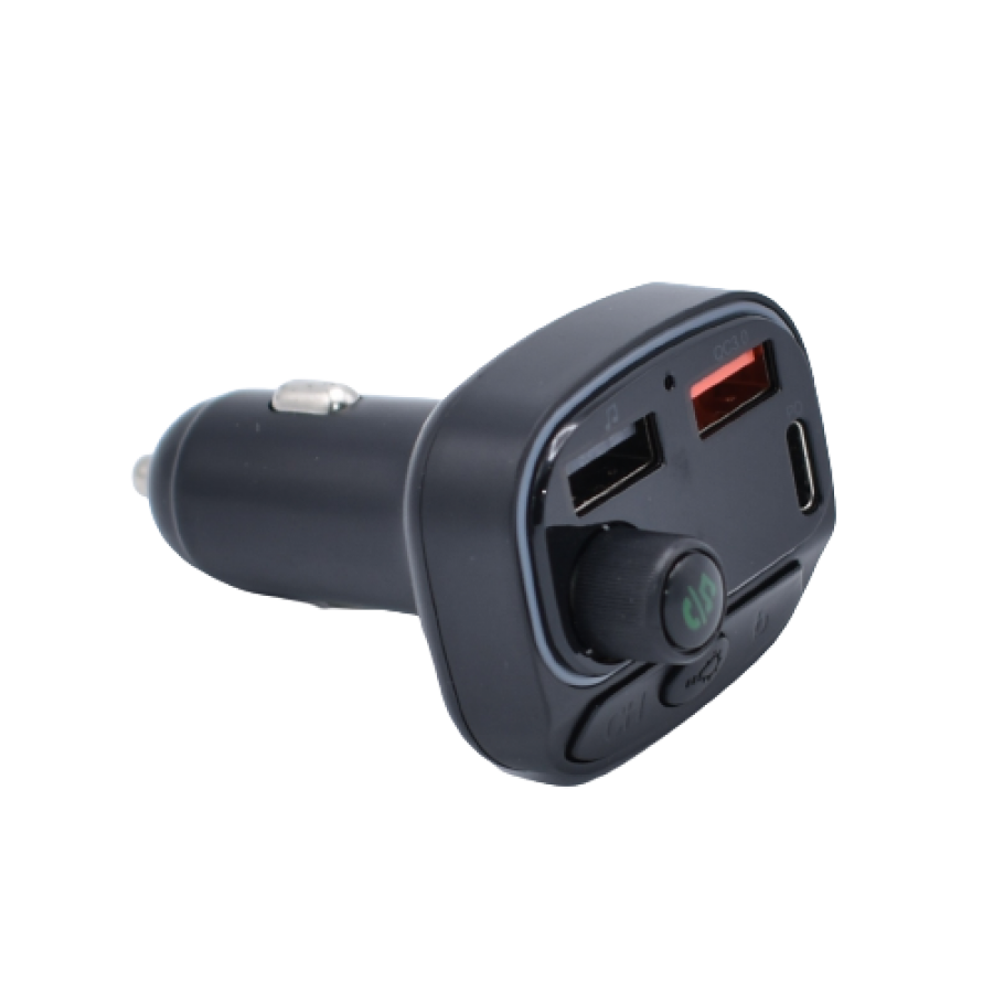 Modulator Auto Klausstech, 2 X Usb, Design Ergonomic, Usb, Microsd, Handsfree, 68 Db, 7 Culori, Negru