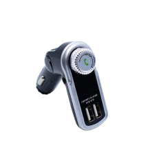 Modulator Auto KlaussTech, Handsfree, Mp3, Usb, Microsd, Aux, Bluetooth, Difuzor Incorporat, Acumulator Incorporat, Accesorii Incluse, Usor De Folosit, Negru
