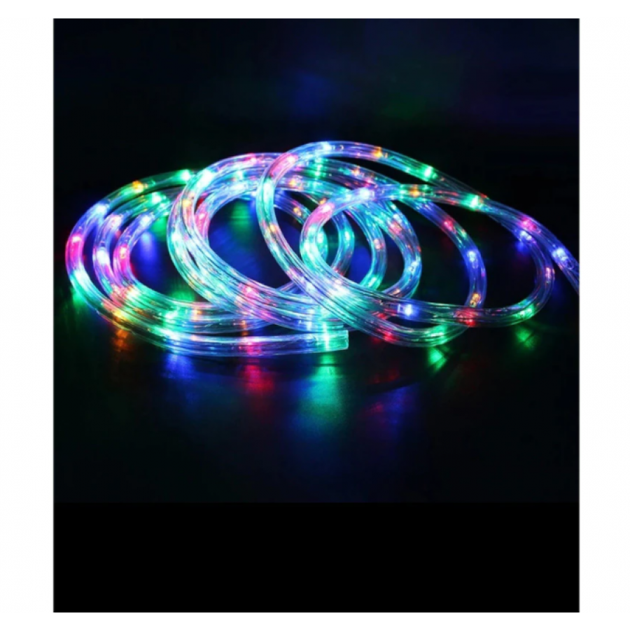 Furtun Luminos Led, 10 Metri Lumina Multicolor, 8 Jocuri De Lumini, De Exterior