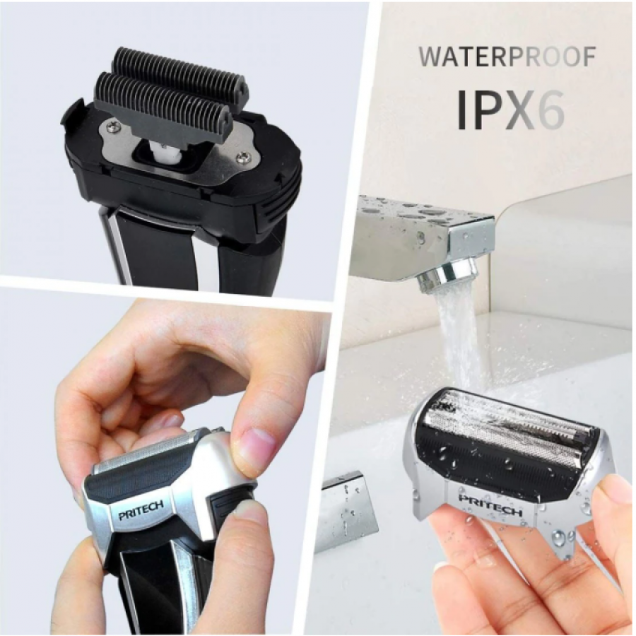 Aparat De Ras Electric Pritech, Waterproof, Lame Flexibile Pritech - Rsm1588