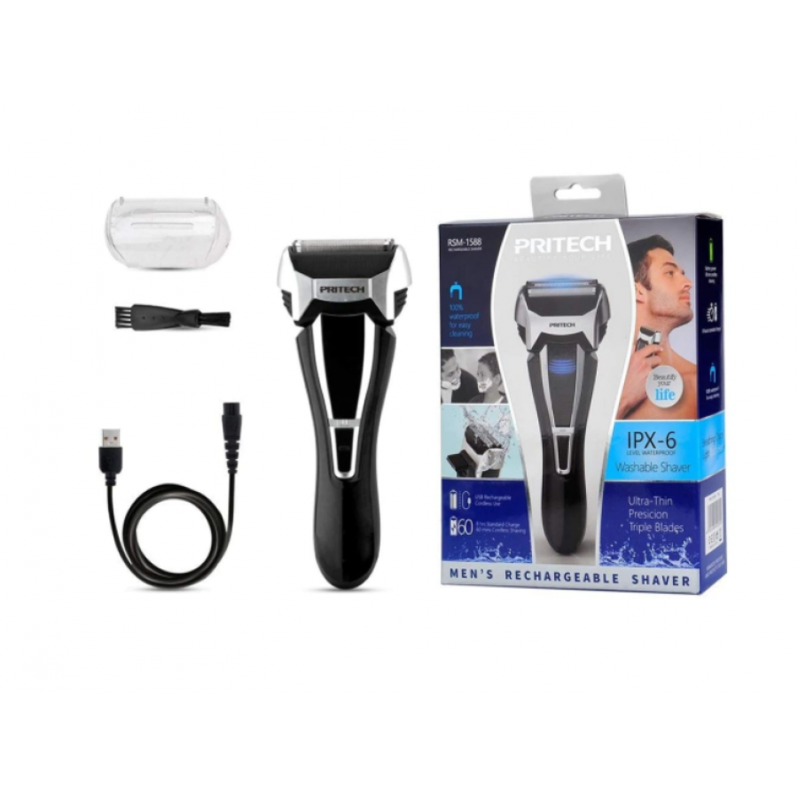 Aparat De Ras Electric Pritech, Waterproof, Lame Flexibile Pritech - Rsm1588