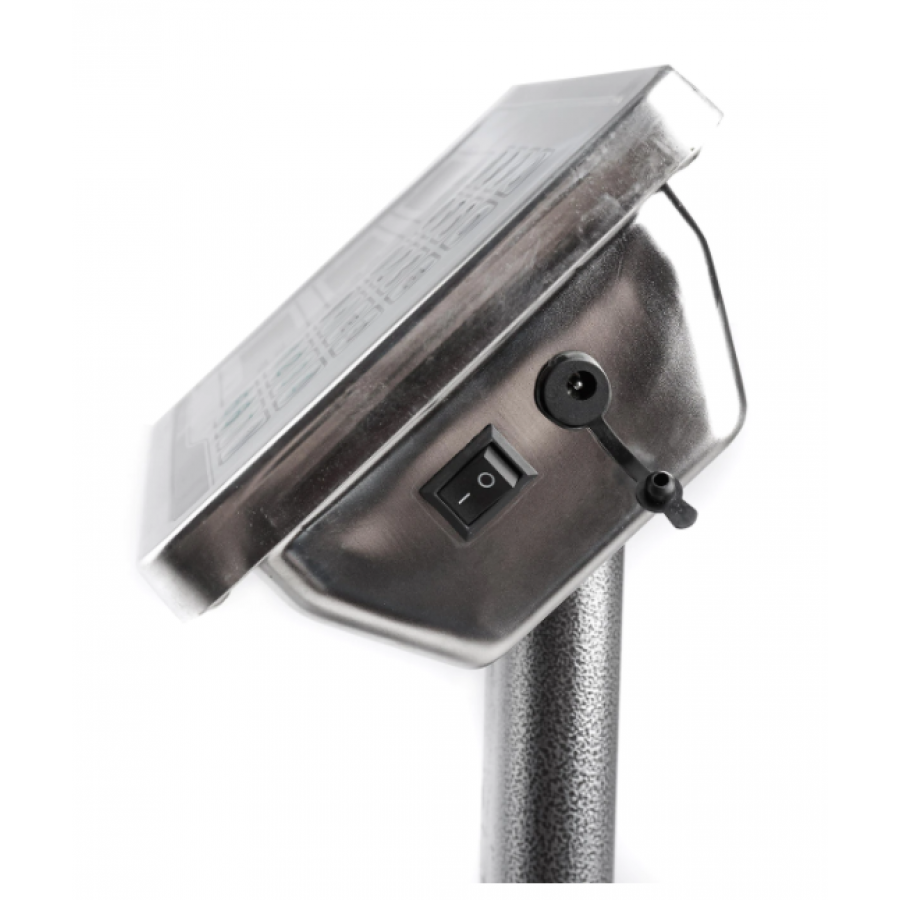 Cantar Electronic Comercial Cu Platforma 300KG, Brat Rabatabil, Memorare, Display Luminat, Negru