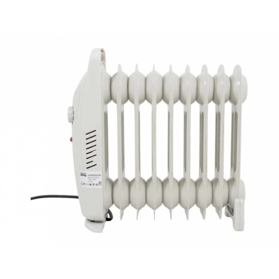 Calorifer Electric Cu 9 Elementi, Putere 1000w, Termostat Reglabil, 41 X 13 X 43.50 Cm, Alb