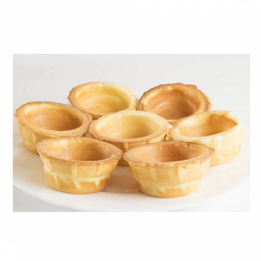 Goffre Maker Profesional, Tip Pahar, 520w, Preparare 4 Buc, Strat Antiaderent, Modern, Alb