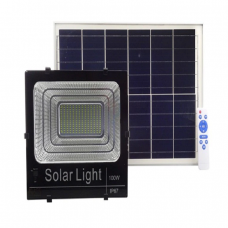 Proiector Led Smd KlaussTech 100w Cu Panou Solar