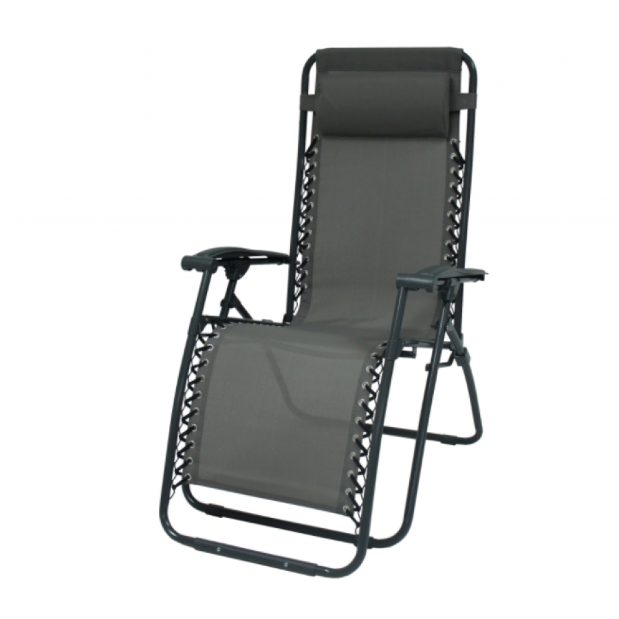 Sezlong Plaja Art Bali, Pliabil,cu Structura Metal,tapiterie Din Textilen ,165 X 65 X 112 Cm