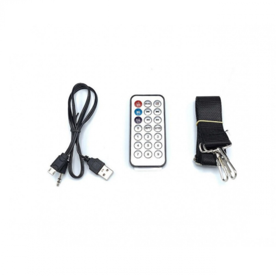 Boxa Klausstech Portabila De 12 W, Bluetooth, Usb, Card Tf, Lumini Si Afisaj Led, Negru