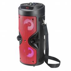 Boxa Klausstech Led Portabila, 10 W, Bluetooth, Usb Si Card Tf, Aux, Microsd, Radio Fm, Telecomanda, Rosu