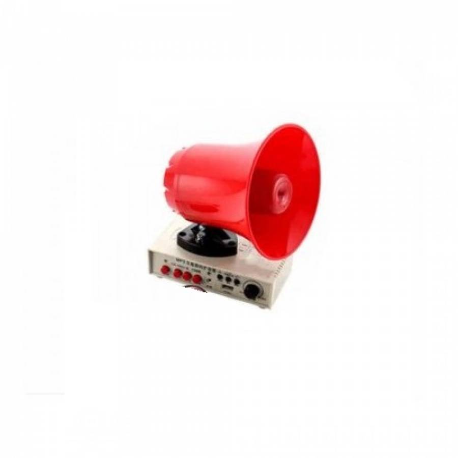 Portavoce Auto Portabila Klausstech, Putere 25 W, Suport Magnetic, Port Usb, Aux In, Microfon Detasabil, Design Modern, Alb/rosu