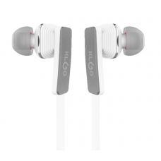 Casti Klausstech Intraauriculare cu fir, Audio Dynamic sound, Microfon, AUX IN 3.5 mm, Moderne, Culoare Alb