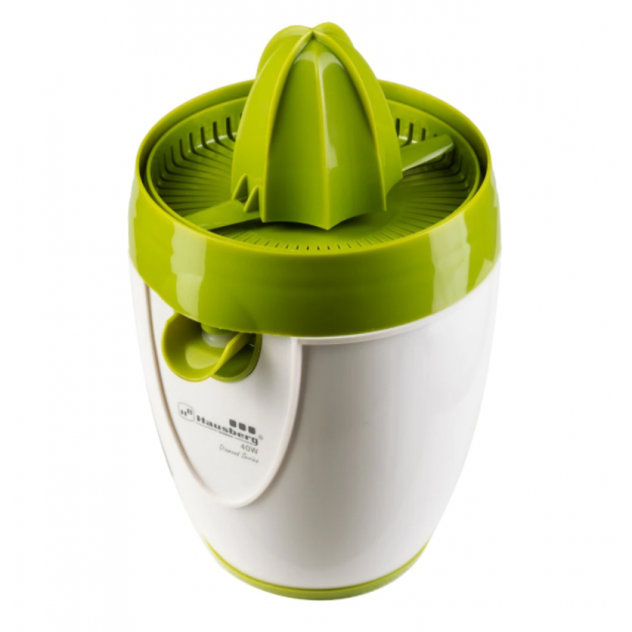 Storcator Electric de citrice, Capacitate 1 l, 40 W, Rotire in 2 sensuri, 65 dB, Cablu alimentare 1m, Alb/Verde