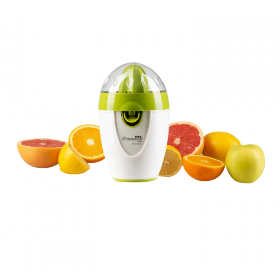 Storcator Electric de citrice, Capacitate 1 l, 40 W, Rotire in 2 sensuri, 65 dB, Cablu alimentare 1m, Alb/Verde