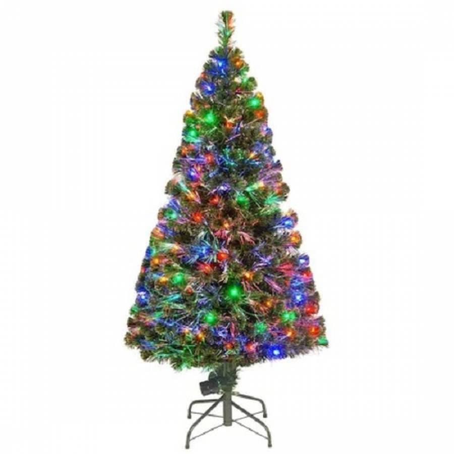 Brad Verde, Stufos, Artificial, Cu Fibra Optica, 150cm, Pentru Craciun
