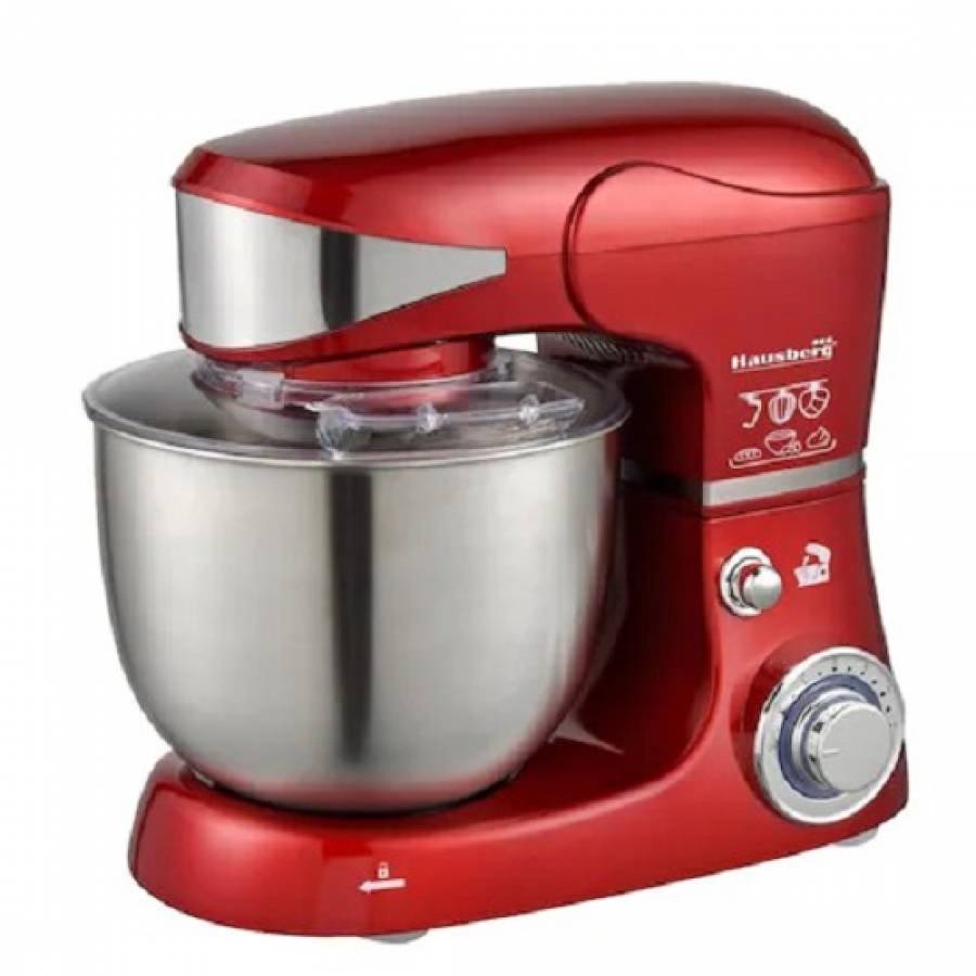 Robot De Bucatarie Multifunctional, 1000 W, 6 Trepte De Viteza, Capacitate Recipient 5,5 L, Bol Din Otel Inoxidabil Detasabil, Brat Cu Dispozitiv De Ridicare Si Inclinare, Accesorii Incluse, Sistem Anti-alunecare, Design Modern, Albastru