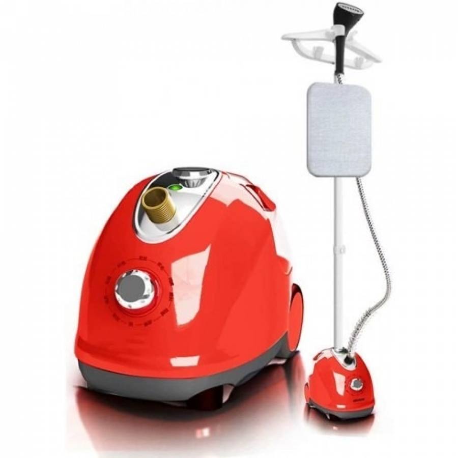 Aparat De Calcat Cu Aburi Vertical, Alimentare 220 - 50 Hz, Putere 1700w, Indicator Functionare, Utilizare Usoara, Design Ergonomic , Rosu