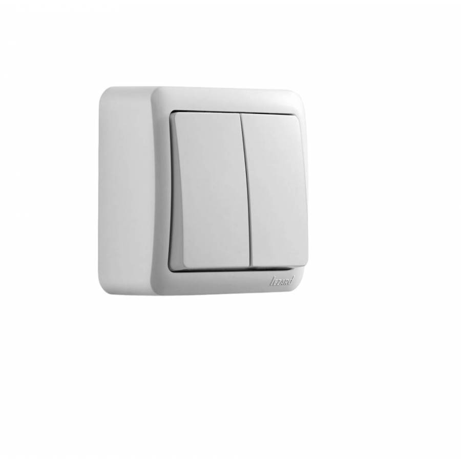 Dublu intrerupator lezard montaj aparent