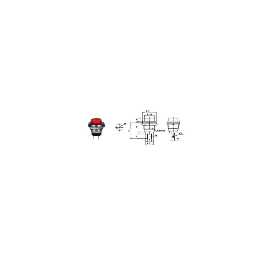 Comutator Push On Rosu, PBS26B