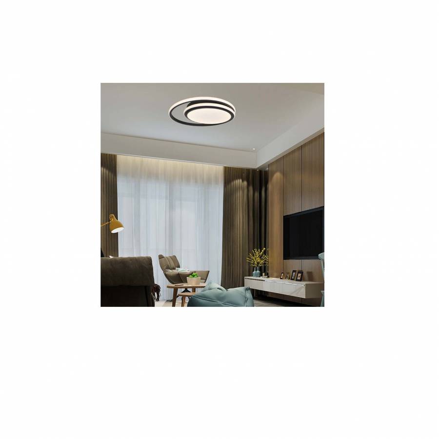 Plafoniera Led 38 W, 4050 lumeni, 4000 K, Alb Negru