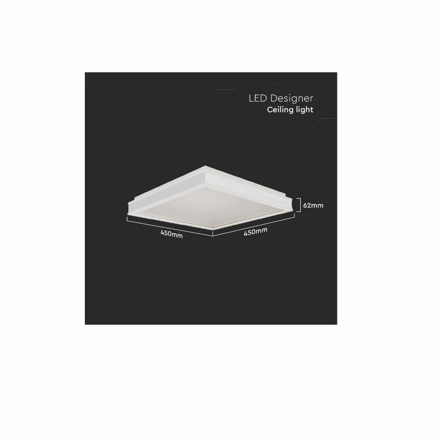 Plafoniera Led 24 W, 2450 lumeni, 4000 K, Alb