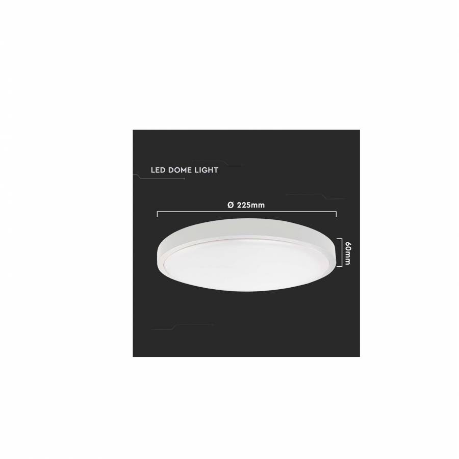 Plafoniera LED 24W, senzor miscare, 6500K, protectie IP44