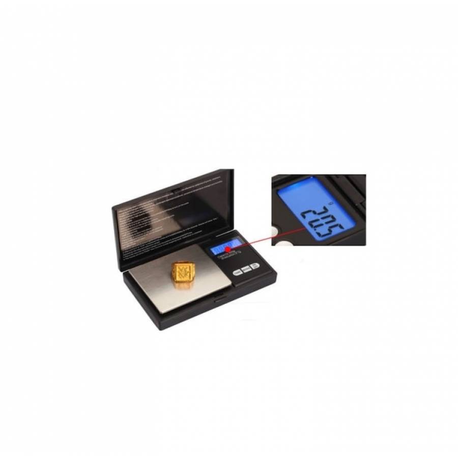 Cantar Pentru Bijuterii, 0.01 X 200 G, Negru, 12.8x7.6x2 Cm