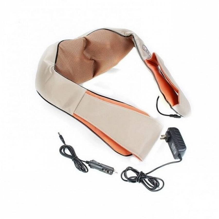 Aparat De Masaj  Cervical Cu Functie De Incalzire,  2 Programe, 3 Trepte De Viteza, Bej, KlaussTech