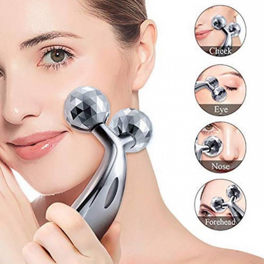Aparat Pentru Masaj Facial Si Corporal, Antirid-Lifting,  Role-3d, Argintiu
