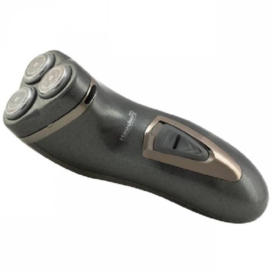 Aparat De Ras Electric , 3 Capete Cu Lame Din Otel Inoxidabil,  Design Modern, Cu Lame Rotative, Maner Ergonomic, Culoare Negru