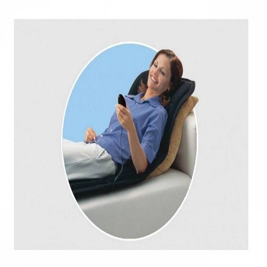 Saltea KlaussTech De Masaj, 4 Zone De Actionare, Incalzire Infrarosu, 9 Puncte De Masaj, Alimentare, Negru