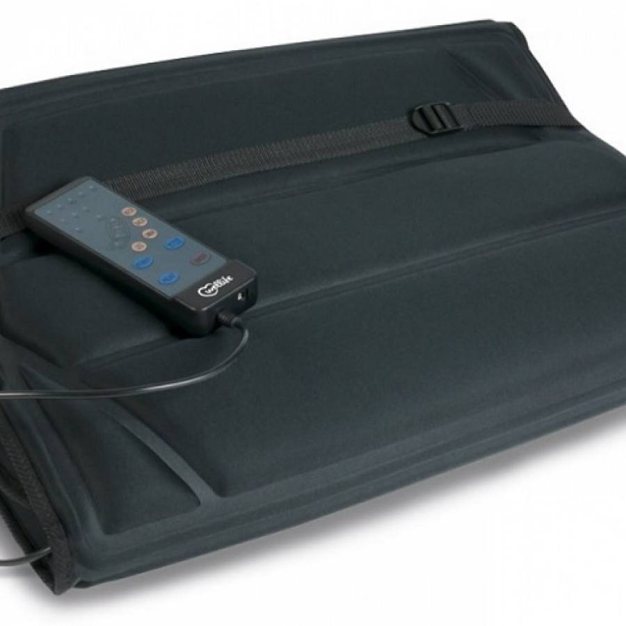 Saltea De Masaj Cu Vibratie, Telecomanda Si 9 Motoare, 4 Programe - Negru