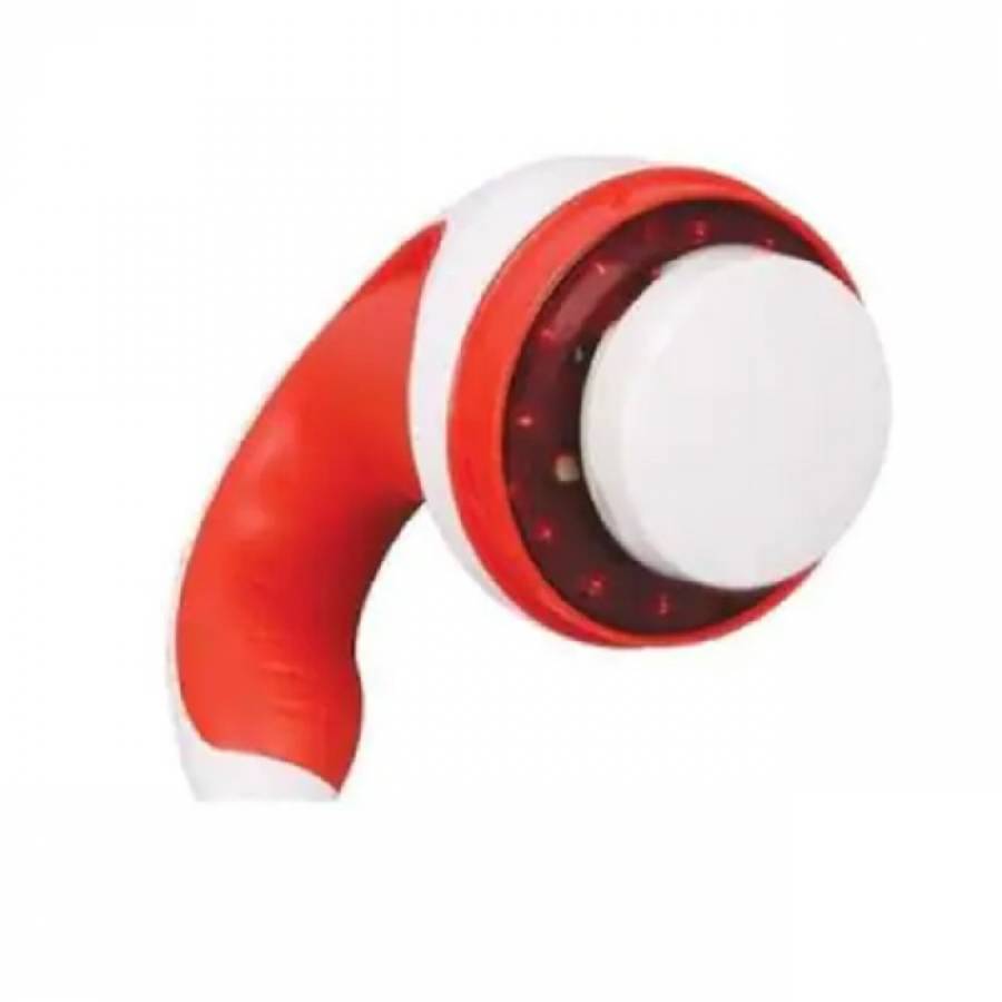 Aparat KlaussTech De Masaj Cu Infrarosu Pentru Arderea Grasimilor, Maner Ergonomic,  Putere 40 W, 12 Led Uri Masaj, Alb/rosu