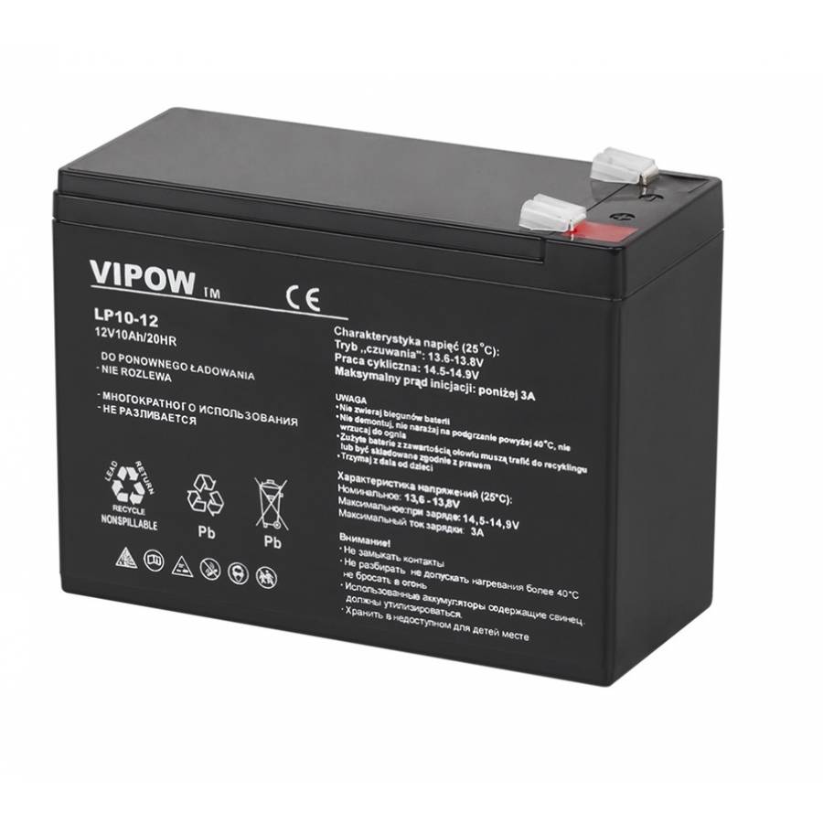 Acumulator Vipow 12v 10ah Gel Plumb
