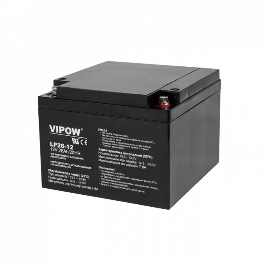 Baterie Acumulator Plumb Acid 12v, 26ah, Vipow