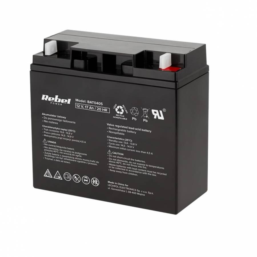 Acumulator Sla 12v 17ah, Rebel Stationar - Redus
