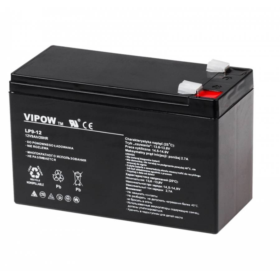 Stațiune acumulator SLA 12V 9Ah, Vipow
