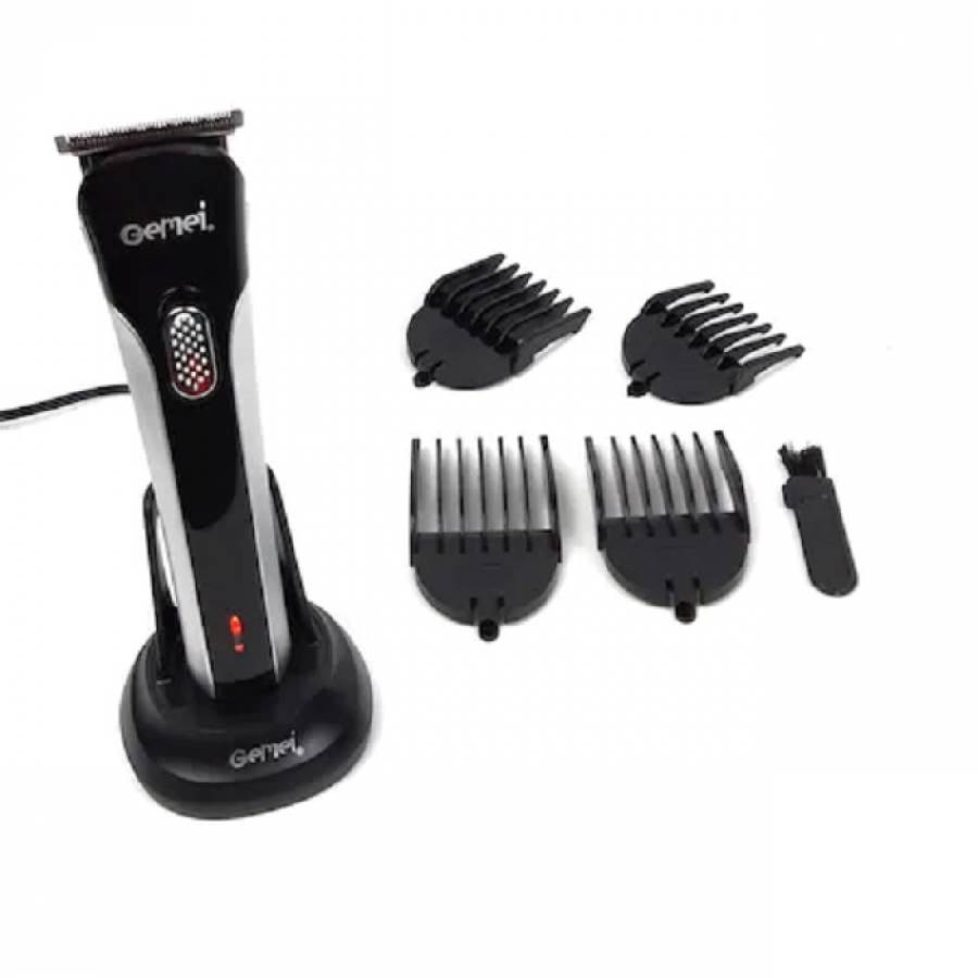 Set Masina Profesionala De Tuns Contur, Cu Acumulator Si Cablu, Gemei - Gm672