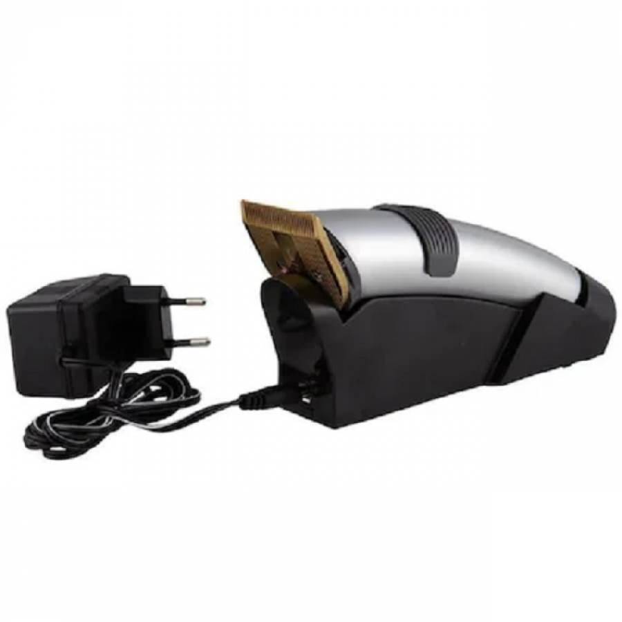 Aparat De Tuns Profesional, Putere 4w, Lame Din Otel Inoxidabil, Accesorii Incluse, Suport Pentru Incarcare Inclus, Tensiune 220 - 240 V, Negru/gri