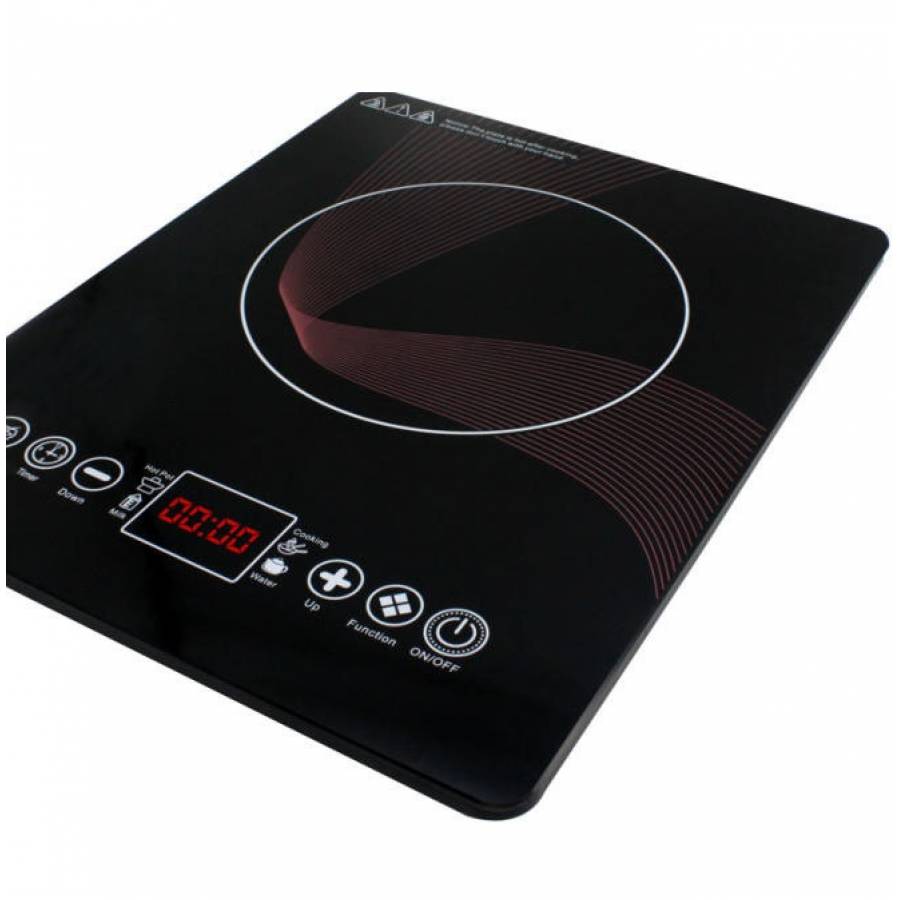 Plita Cu Inductie, Functie Afisaj Led, 8 Trepte Putere, Tehnologie Timer, 4 Functii De Gatit, Diametru Zona De Gatit 175 Mm, Culoare Negru