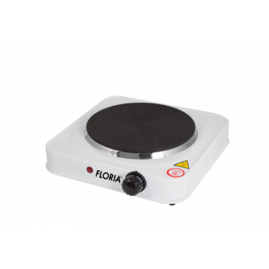 Plita Electrica, 1 Ochi Din Fonta, Putere 1500w, Picioare Cauciucate, Protectie Impotriva Supraincalzirii, Reglaj Putere, Indicator Luminos, Alb