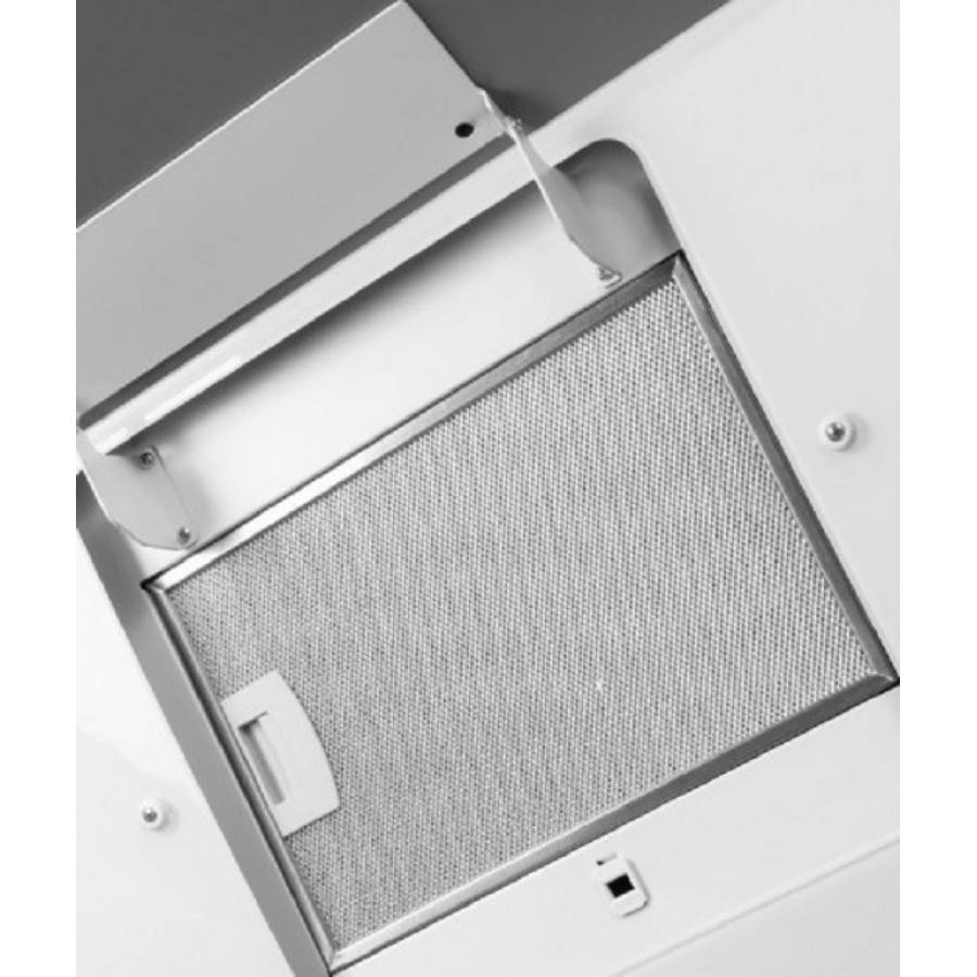 Hota Incorporabila Decorativa  Putere De Absorbtie 650 Mc/h 60 Cm Touch Control Filtru Aluminiu Alb