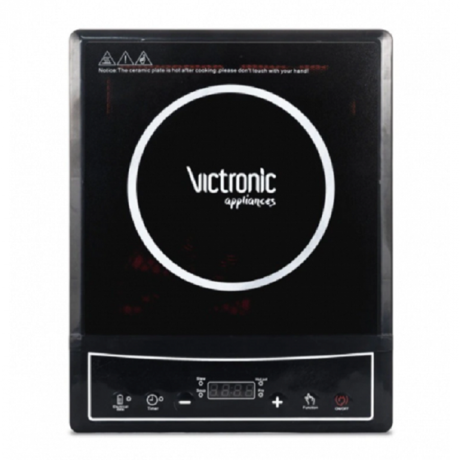 Plita Cu Inductie, Putere 2000w, Timer, 8 Nivele De Incalzire, Comenzi Prin Butoane, Multiple Functii, On/off, Negru