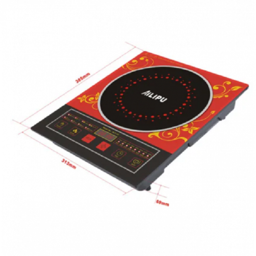 Plita Cu Inductie Cu Indicator Led, Putere 2200 W, Alimentare Electrica 230 V, Trepte De Putere, Timer, On/off, Design Plat Modern, Negru